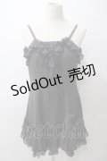 EXCENTRIQUE / シフォン水玉ワンピース  黒 Y-25-05-19-123-EL-OP-SZ-ZY