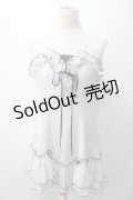 EXCENTRIQUE / シフォン水玉ワンピース  白 Y-25-05-19-124-EL-OP-SZ-ZY