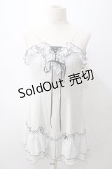 EXCENTRIQUE / シフォン水玉ワンピース  白 Y-25-05-19-124-EL-OP-SZ-ZY