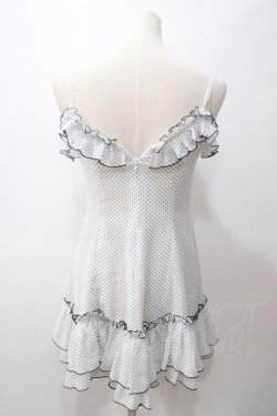 画像2: EXCENTRIQUE / シフォン水玉ワンピース  白 Y-25-05-19-124-EL-OP-SZ-ZY
