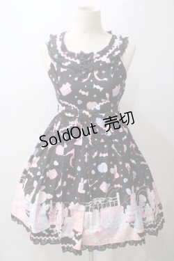 画像1: Angelic Pretty / ドリーミィドールハウスラウンドジャンパースカート  黒 Y-25-05-19-125-AP-OP-SZ-ZY