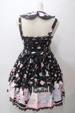 画像2: Angelic Pretty / ドリーミィドールハウスラウンドジャンパースカート  黒 Y-25-05-19-125-AP-OP-SZ-ZY (2)
