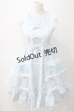 画像1: Angelic Pretty / Candyストライプリボンワンピース  サックス. Y-25-05-19-127-AP-OP-SZ-ZY