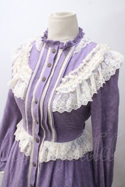 画像3: Hoshibako Works / リボンフローラコットンレースロングワンピース  ラベンダー Y-25-05-19-128-LO-OP-SZ-ZY