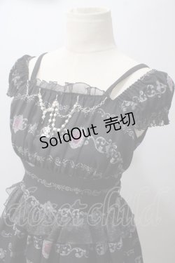画像3: ALICE and the PIRATES / Mistical brilliance Jewelry〜秘められた宝石の行方〜柄ジャンパースカートI  黒 Y-25-05-19-129-PA-OP-SZ-ZY