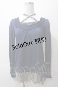 axes femme / ストラップ付きインナープルオーバー  紺 Y-25-05-19-018-AX-TO-AS-ZI