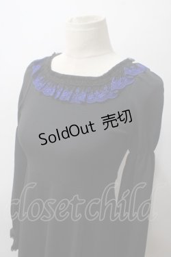 画像3: Moi-meme-Moitie / タイニーローズカトリーヌワンピース 9号 ブラック×ブルー Y-25-05-19-133-MO-OP-SZ-ZY