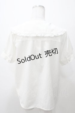 画像2: axes femme POETIQUE / ビッグ襟デザインブラウス M 生成り Y-25-05-19-019-AX-BL-SZ-ZY