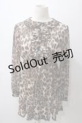 E hｙphen WORLD GALLERY Bon Bon / レオパードシャツワンピース  ブラウン Y-25-05-19-144-LO-OP-AS-ZY