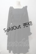 m petit by misako / フリルワンピース 3L 中黒 Y-25-05-19-147-LO-OP-SZ-ZT372