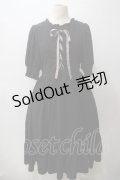 m petit by misako / AMレースアップワンピース LL 濃黒 Y-25-05-19-148-LO-OP-SZ-ZY