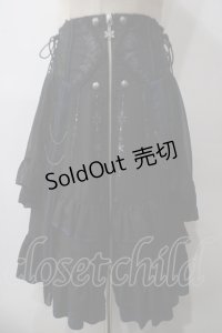 Ozz oneste / バッスル刺 入りスカート  黒 Y-25-05-19-161-OO-SK-SZ-ZY