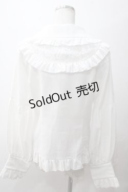 画像2: 諦夢焚世 / フリル襟ブラウス  白 Y-25-05-19-021-LO-BL-SZ-ZY
