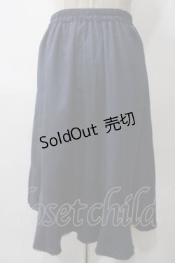 画像2: axes femme / 釦付ラッフルスカート F 紺 Y-25-05-19-171-AX-SK-SZ-ZY
