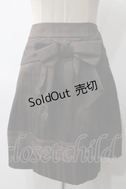 画像2: 【SALE】Jane Marple / リボンジャガードストライプスカート M ブラウン Y-25-05-19-194-JM-SK-SZ-ZT300