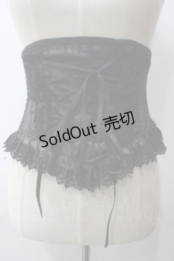 画像1: ATELIER PIERROT / ショートコルセット  黒 Y-25-05-19-200-EL-TO-SZ-ZY