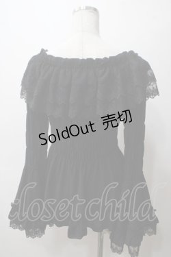 画像2: ATELIER PIERROT / Shirring princess sleeve blouse  黒 Y-25-05-19-024-EL-BL-SZ-ZY