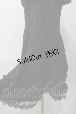 画像4: ATELIER PIERROT / Shirring princess sleeve blouse  黒 Y-25-05-19-024-EL-BL-SZ-ZY