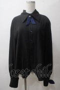 Princess Chronicles / 秘密探偵のプリーツブラウス XXL 黒 Y-25-05-19-030-PU-BL-SZ-ZY