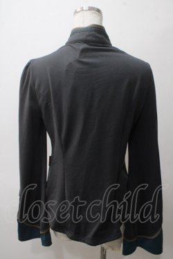 画像2: Ozz oneste / チャイナデザインカットソー  グレー Y-25-05-19-032-OO-TO-SZ-ZY