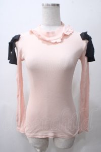 MILK / ハイネックリブカットソー  ピンク Y-25-05-19-037-ML-TO-AS-ZI