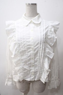 画像1: MILK / フリルブラウス  白 Y-25-05-19-038-ML-BL-AS-ZY