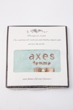 画像1: axes femme / ハンドタオル  ミント Y-25-05-22-004-AX-ZA-SZ-ZY
