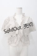 axes femme / フリル編み上げジャケット  ベージュ Y-25-05-22-054-AX-TO-SZ-ZY