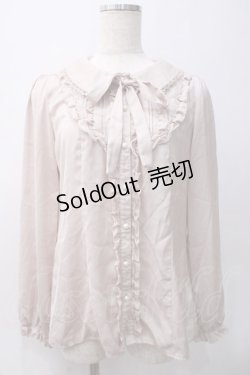 画像1: axes femme / ヨーク切替フリルブラウス  ピンク Y-25-05-22-055-AX-BL-SZ-ZI