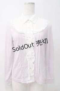 axes femme / ヨーク切り替えブラウス風カットソー  ラベンダー Y-25-05-22-057-AX-TO-SZ-ZI