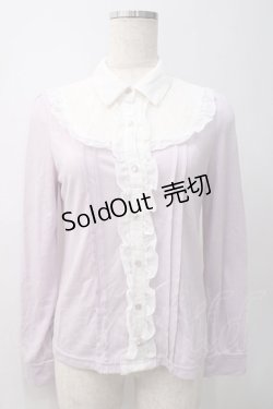画像1: axes femme / ヨーク切り替えブラウス風カットソー  ラベンダー Y-25-05-22-057-AX-TO-SZ-ZI