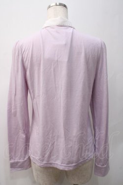 画像2: axes femme / ヨーク切り替えブラウス風カットソー  ラベンダー Y-25-05-22-057-AX-TO-SZ-ZY