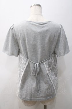 画像2: axes femme / 刺繍レース重エプロン風プルオーバー M グレー Y-25-05-22-058-AX-TO-SZ-ZY