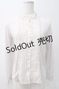 axes femme / レースカラーカットブラウス  ピンク Y-25-05-22-060-AX-TO-SZ-ZY