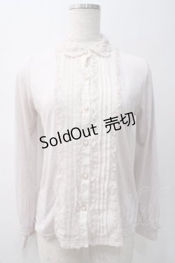 画像1: axes femme / レースカラーカットブラウス  ピンク Y-25-05-22-060-AX-TO-SZ-ZY