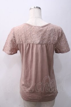 画像2: axes femme / レース切替えプルオーバー M アワピンク Y-25-05-22-062-AX-TO-SZ-ZY