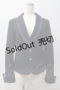 axes femme / カフス付きショールカラージャケット M 紺 Y-25-05-22-080-AX-JA-SZ-ZI