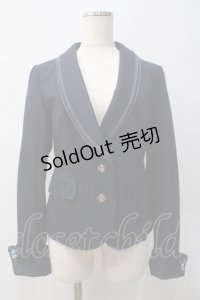 axes femme / カフス付きショールカラージャケット M 紺 Y-25-05-22-080-AX-JA-SZ-ZI