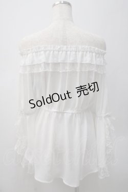 画像2: axes femme kawaii / 2WAY姫袖ブラウス M 白 Y-25-05-22-084-AX-BL-SZ-ZY