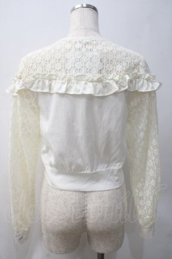画像2: Shirley Temple / ビスチェ切替レースカーディガン 150-160 アイボリー Y-25-05-22-086-ET-TO-SZ-ZY