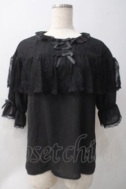 画像1: axes femme kawaii / ブリーズブラウス M 黒 Y-25-05-22-088-AX-TO-SZ-ZY