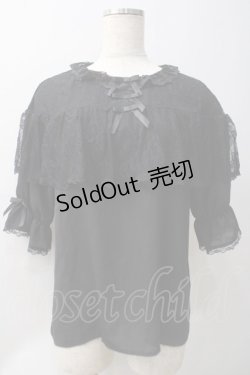 画像1: axes femme kawaii / ブリーズブラウス M 黒 Y-25-05-22-088-AX-TO-SZ-ZI