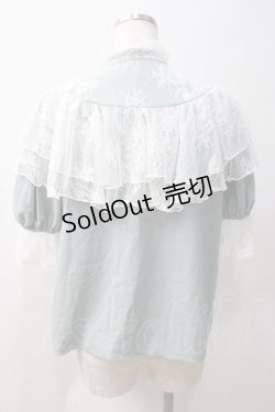 画像2: axes femme kawaii / ヨーク切換半袖ブラウス  ミント Y-25-05-22-090-AX-BL-SZ-ZI