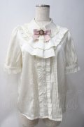 Amavel / Classical Doll レースフリルブラウス  オフ Y-25-05-22-092-CA-BL-AS-ZY