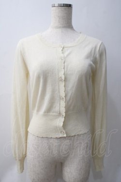 画像1: F&A / UVカットUネックニットカーディガン  オフ Y-25-05-22-094-LO-TO-AS-ZY