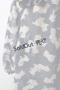 画像3: Franche Lippee / 猫プリントシャツ  紺 Y-25-05-22-098-LO-TO-SZ-ZY