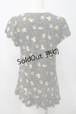 画像2: Franche Lippee / アニマルプリントトップス  黒 Y-25-05-22-104-LO-TO-AS-ZY