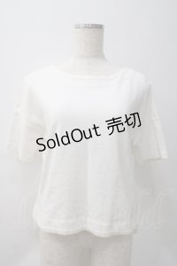 Franche Lippee / バックリボンレースねこトップス M 白 Y-25-05-22-105-LO-TO-SZ-ZY