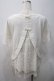 画像2: Franche Lippee / バックリボンレースねこトップス M 白 Y-25-05-22-105-LO-TO-SZ-ZY (2)