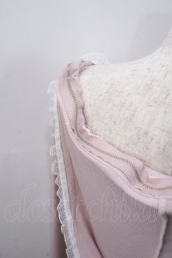 画像3: lilLilly / オフショルレースフーディトップス F ピンク Y-25-05-22-106-LO-TO-SZ-ZY